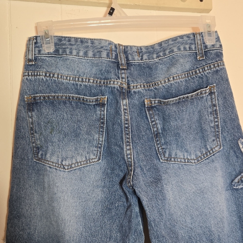 Distressed Star Wide Leg 10 1/2 Flare - Picture 7 of 7